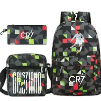 New 3pcs CR7 Backpacks Simple Style Lightweight Boys Girls School Bags Capacity Teens Laptop Backpack Women Men Travel Mochilas - Image 3