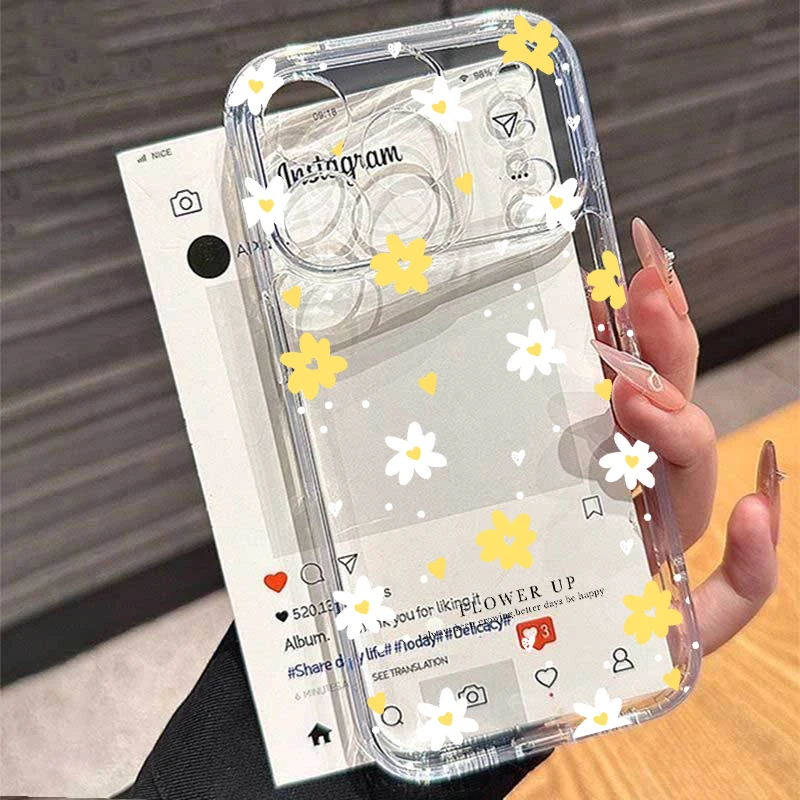 Summer Floral Honey Bee Print Phone Case - Vibrant Flower Design Protective Shell