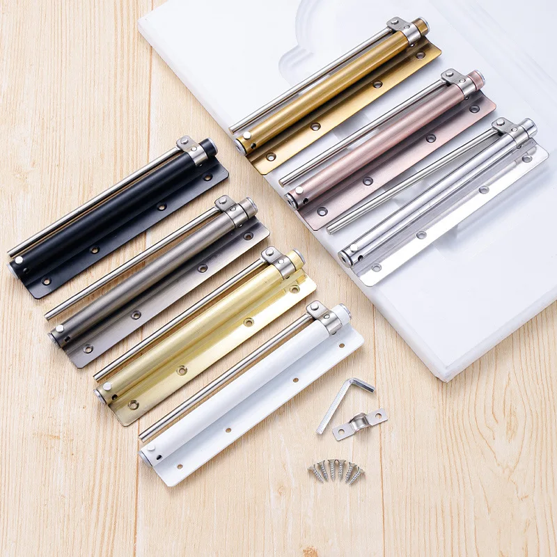 Automatic Door Closer Stainless Steel Concealed Door Spring Closer Silent Box Cabinet Wardrobe Silent Lock Furniture Hardware