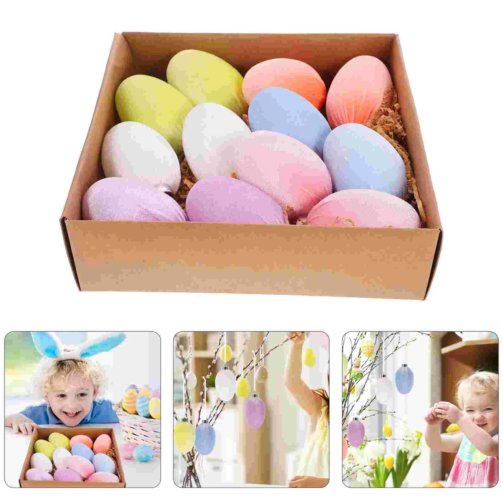 

12 шт., пасхальные подвесные украшения в виде яйца