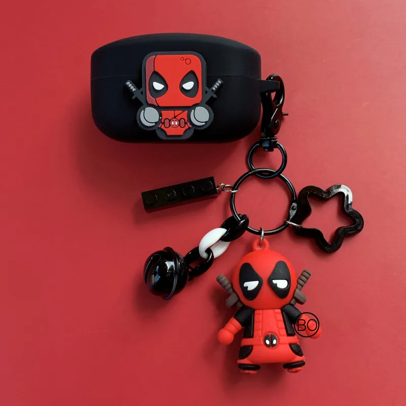 Powerful Deadpool Earphone Case For Sony WF1000XM4 XM5 With Keychain Easy Carry