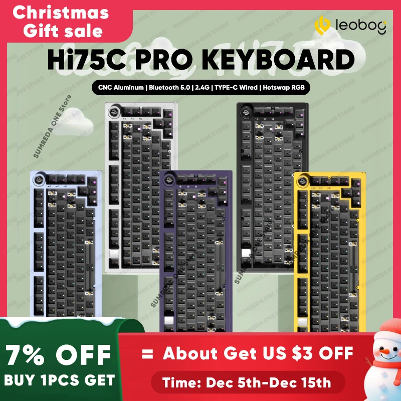 LEOBOG Hi75C Hi75C プロワイヤレスアルミメカニカルキーボードキット