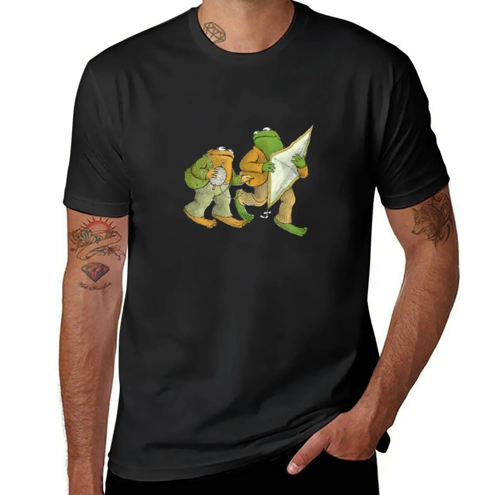 Frog and Toad T-Shirt blanks blacks Men's t shirts