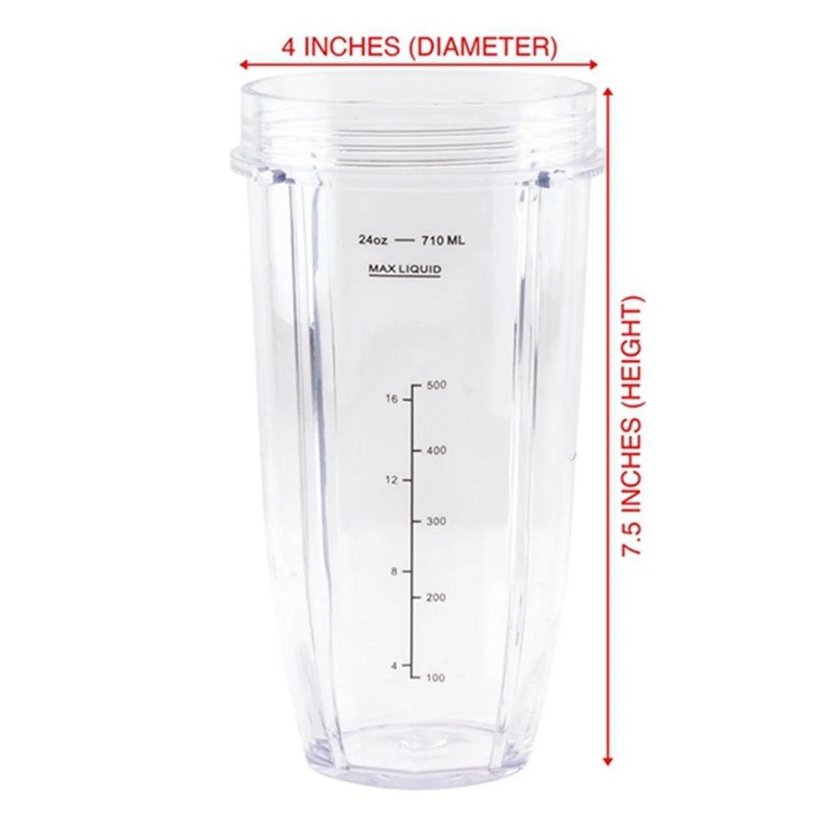 For Ninja Blender Replacement Parts, 24Oz Cup 7 Fins Extractor Blade, for Nutri Ninja Auto IQ BN801 SS101 BL480-30 BL641 HOT