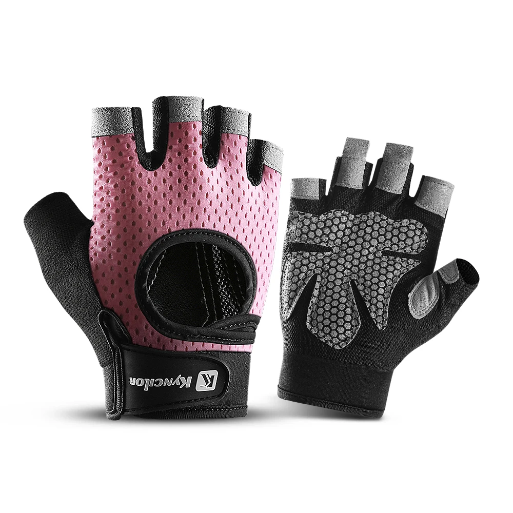 Half Finger Gloves Gym Fitness Anti-Slip Women Men Gel Pad Gloves Gym Cycling Fingerless Bicycle Accessories