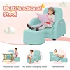 Kids Couch, Toddler Chair with Ottoman, Toddler Couch with 5 Adjustable Backrests, Leatherette Sofa Chair is Waterproof 6