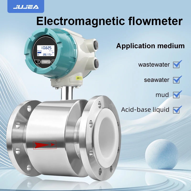 เครื่องวัดการไหลของน้ําเสียอุตสาหกรรมสุขาภิบาลนมเครื่องวัดการไหลของน้ําแม่เหล็กไฟฟ้าวัสดุตัวเครื่องสแตนเลสมีความแม่นยําสูง 1
