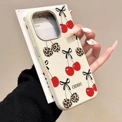Red Cherry Leopard Print Phone Soft Cover - Redmi 15C 5G (171mm) (MB - T2092)