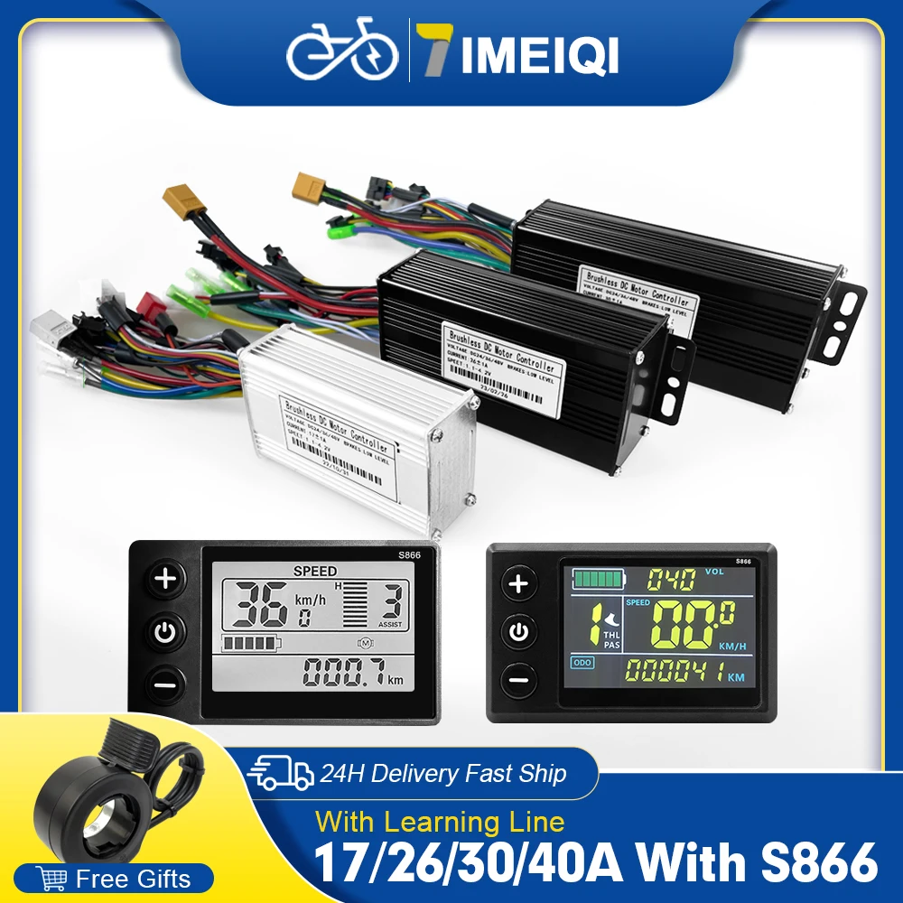 BICICLETTA ELETTRICA EBIKE S861 display LCD 6 PIN per 24V 36V 48V ebike
