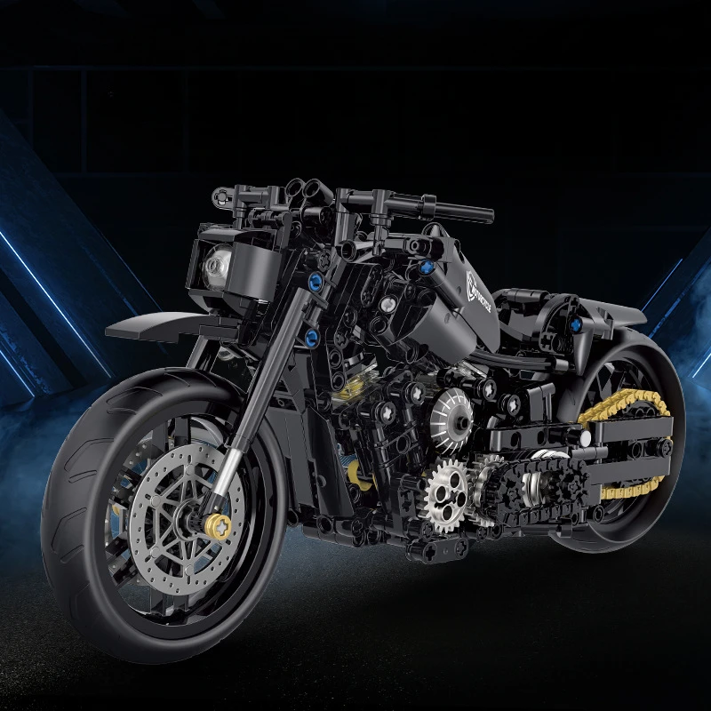 

Dual High Compatible Brick Heavy Motorcycle Series Duke Motorcycle Assembled Small Particle Brick Toy Model