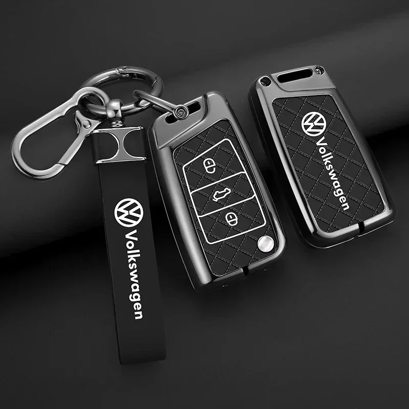 스타일링 몰딩 자동차 스티커 2026 핫 스타일링 몰딩 폭스바겐 VW 자동차 플립 키 케이스 커버 쉘 (폭스바겐 골프용)