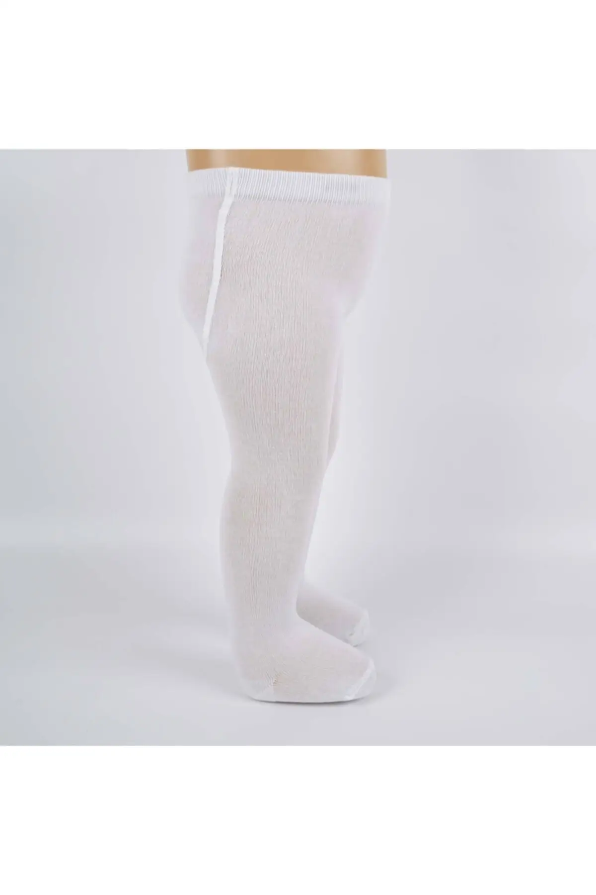 Liva baby bamboo pantyhose socks white 