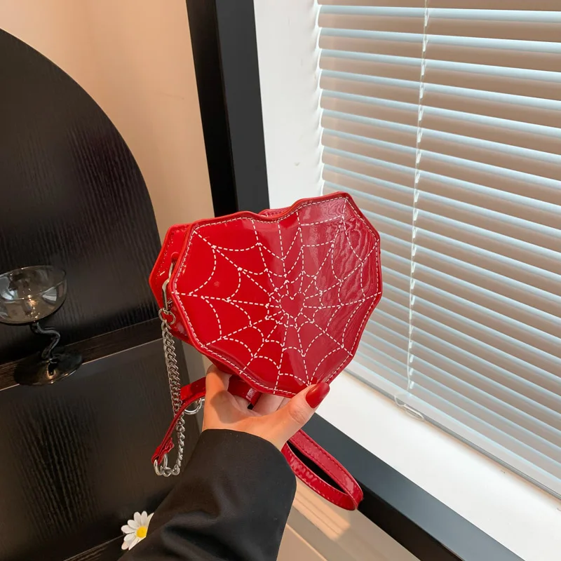 Spider Web Borsa A Tracolla Con Personalità In Pu A Forma Di Cuore Borse A Tracolla In Filo Solido 2024 Borse Di Vendita Calde Per Le Donne Bolso Band