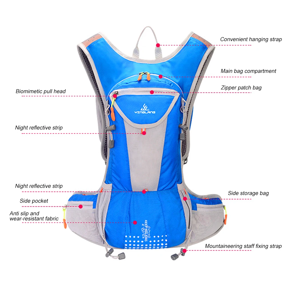 Running Hydrating Vest Backpack Cycling Hydration Vest Running Backpack Hiking Marathon Hydrating Bicycle Sports Vest 4