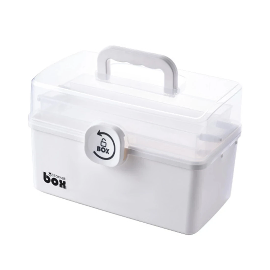 

Plastic Tier Medicine Boxes Storage Box Large Capacity Drawer Sundries Organizer Folding Medicine Chest Storage First Aid Kit
