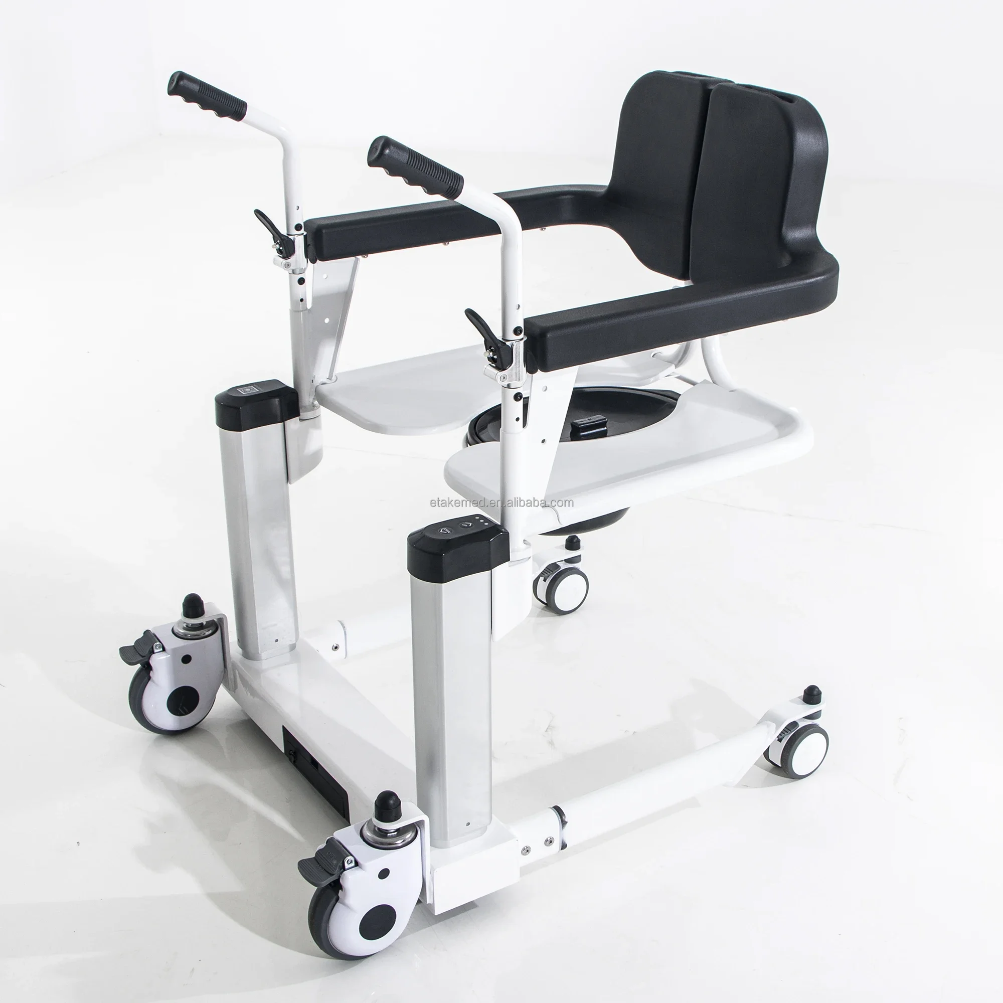 cheapest steel  disabled manual bath lifter chair with toilet seat 5