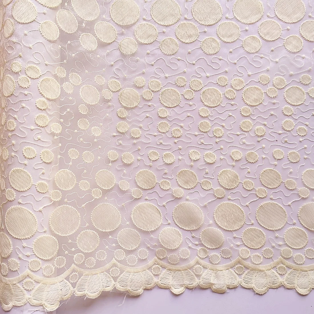 Swsiss Tulle Lace Materials Cream African Lace Fabric 5 Yards Korean Latest French Nigerian Organza Fabric for Wedding