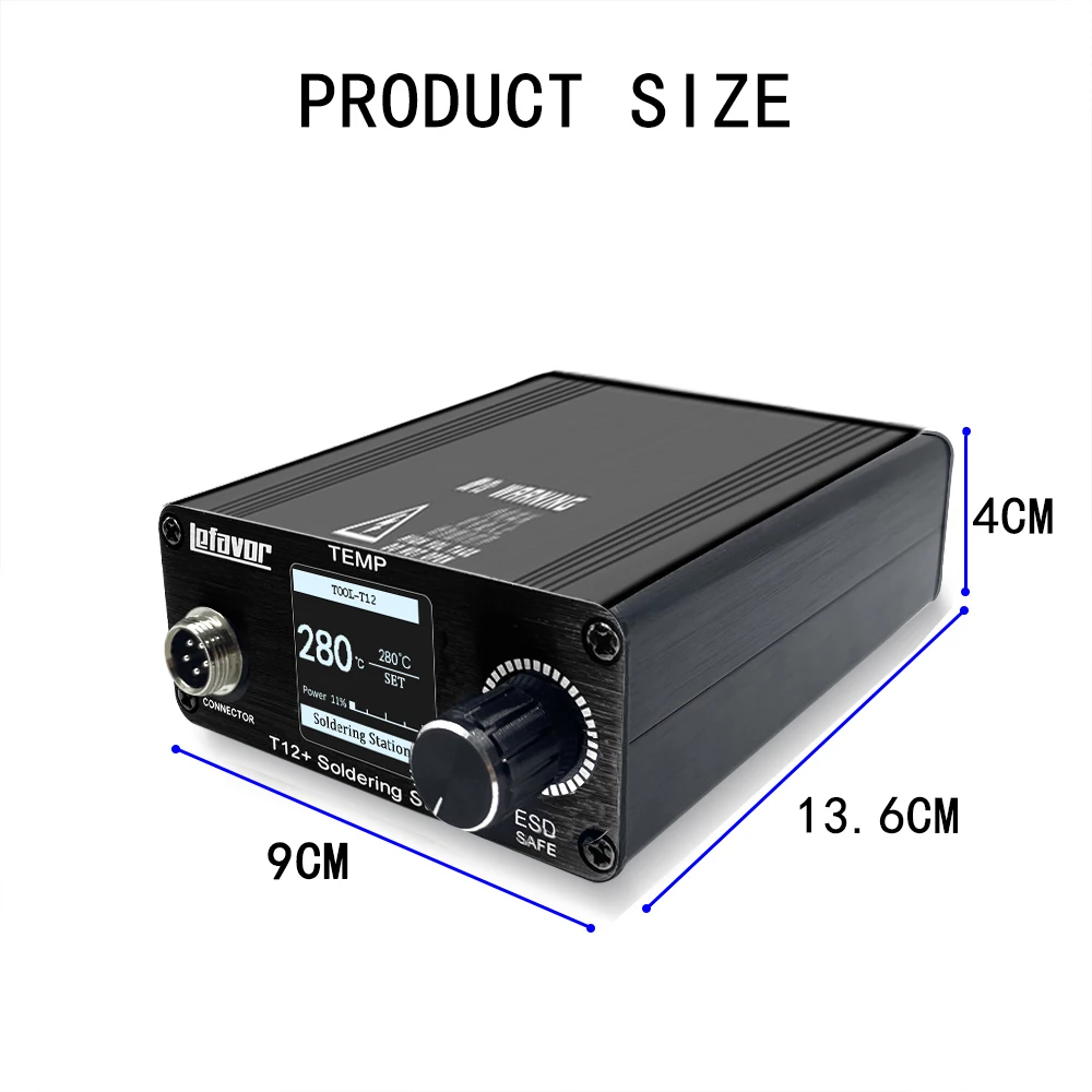T12 75W Digital Soldering Iron StationTips Welding Rework Station  temperature adjustable control  microcontroller 4