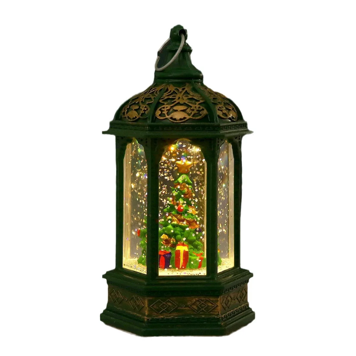 Christmas Decorations  Christmas Gifts  Night Lights Santa Claus Hexagonal Wind Lanterns Christmas Gifts for Girlfriends