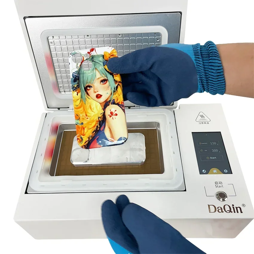 GlowMartDIY Phone Case 3D Sublimation Printer DAQIN Heat Transfer Printing Machine for Small Business New Condition