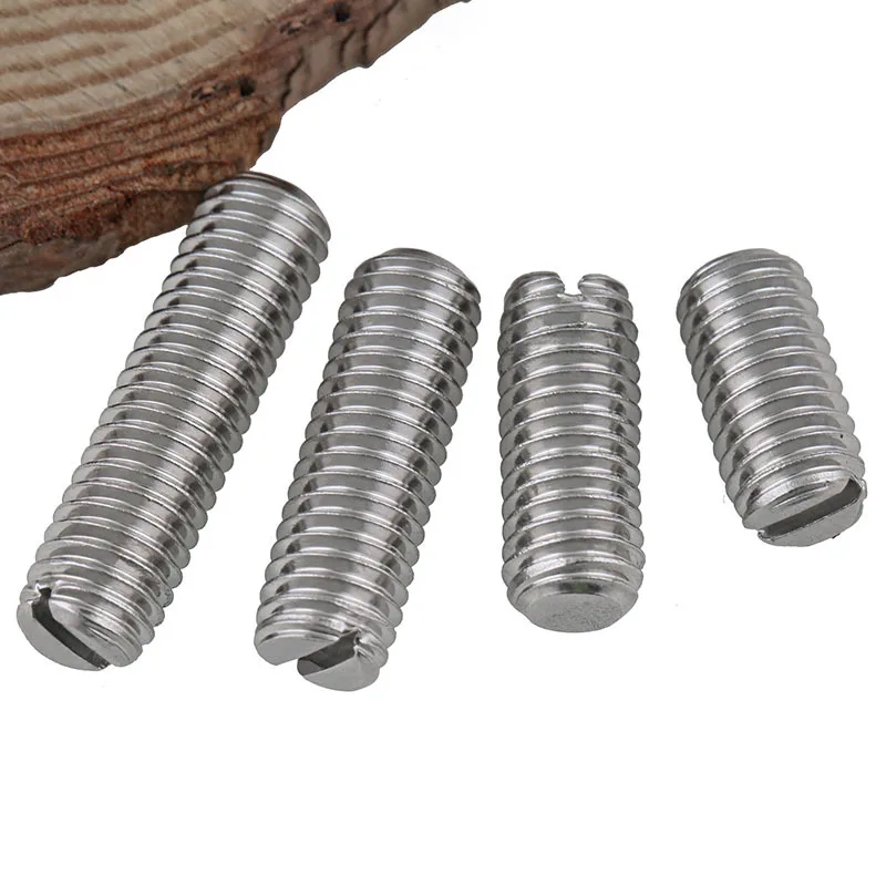 

304 Stainless Steel Flat Head Set Screw Flat End Machine Screw Without Crown Wire M3