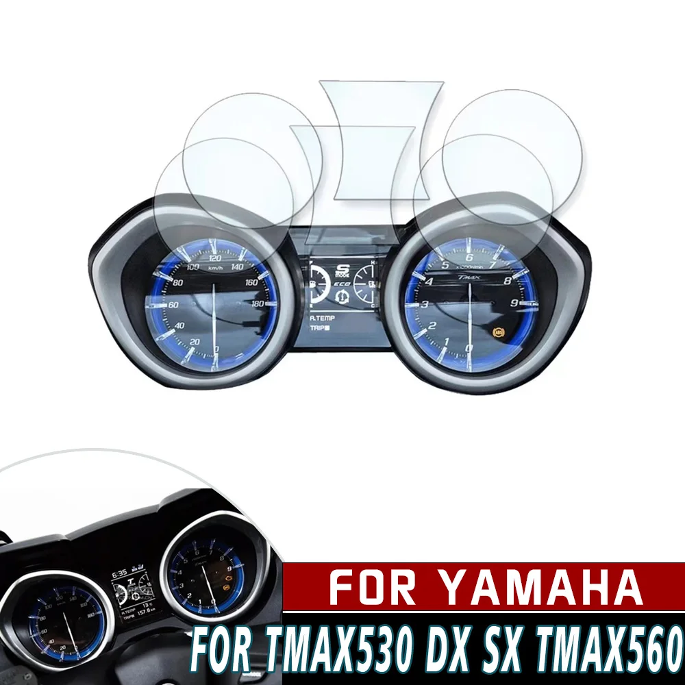 

For Yamaha TMAX530 TMAX 530 DX SX TMAX560 TMAX 560 Motorcycle Scratch Cluster Screen Protection Instrument Film Protector