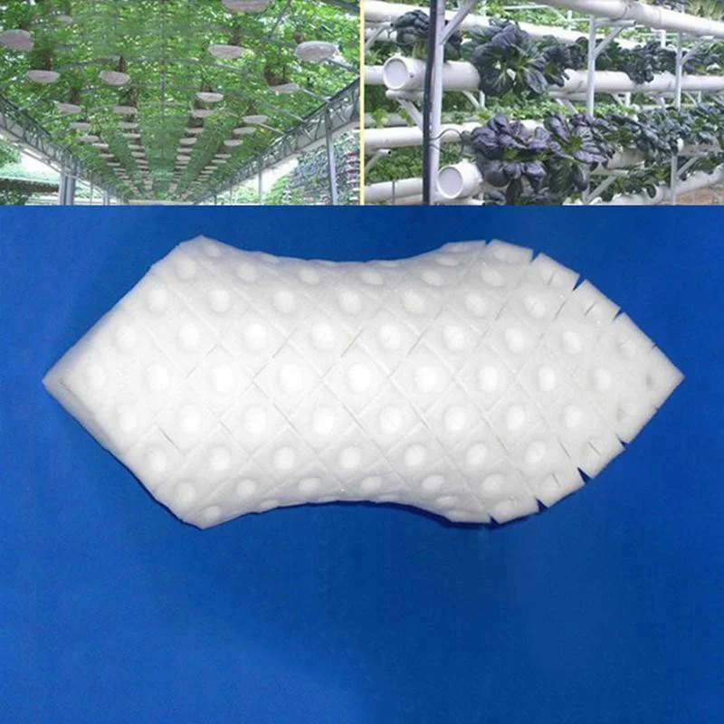 Hydroponic planting tools 100Pcs/sheet sponge garden cultivation seedling soilless culture vegetables nursery pots trays