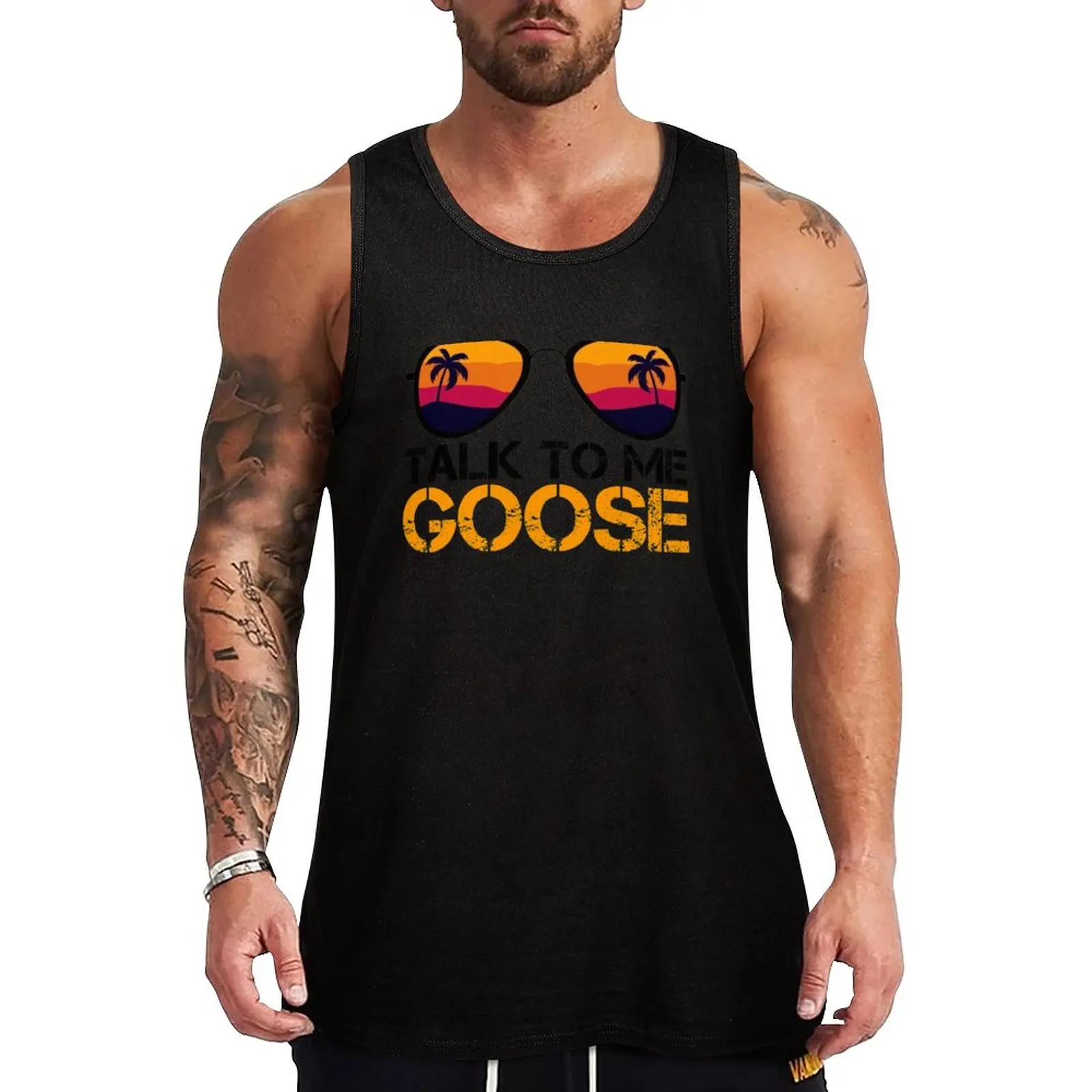 

New Talk to me Goose Tank Top fitness clothing for men gym training accessories