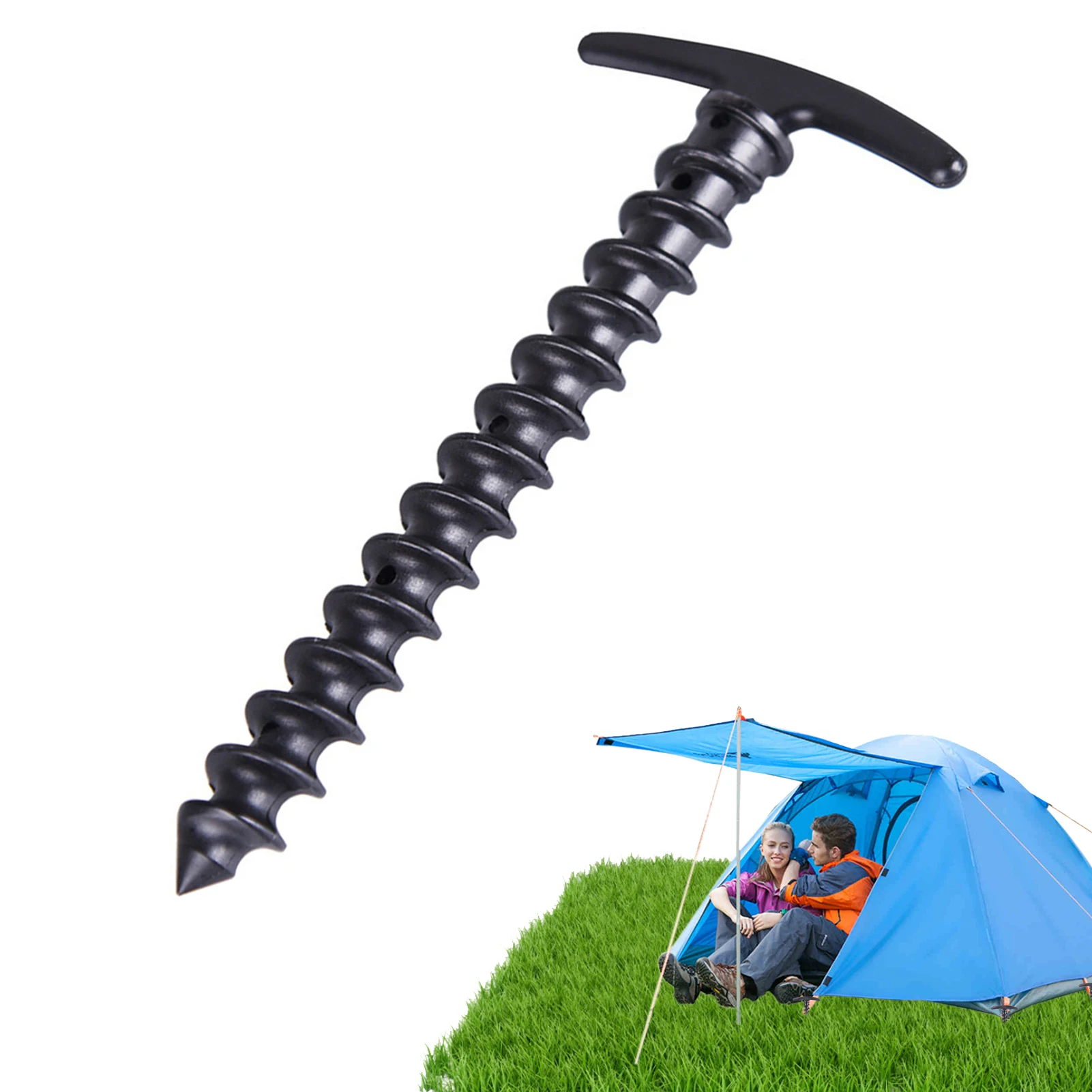 

10PCS Nylon Tent Hook Stakes Camping Tents Accessories Ground Support Nails Peg Screw Anchor Shelter Tent Stakes Pegs Outdoor