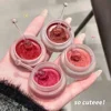 Canned Lip Mud Mist Lipstick Moisturizing Velvet Matte Mousse Solid Lip Gloss Cheek Blush Cream Tint Lips Makeup Korean Cosmetic 4