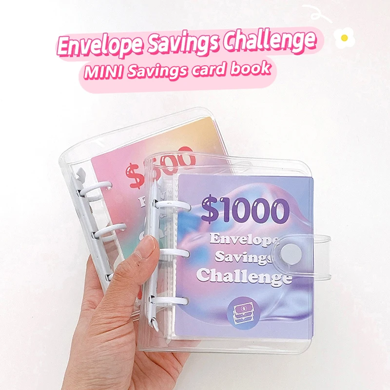 Envelope Savings Challenge Book Saving Money Binder Money Card Book Saving Loose-leaf Notebook Cash Budget Storage Book