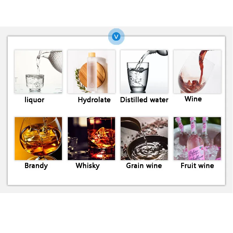 Electric Distiller Alcohol Making Brandy Distilling Machine Wine Beer Fermentation Pot Whisky Distillery Collumn Equipment