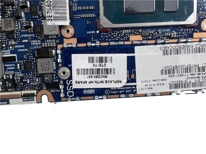 For HP Elite Dragonfly G2 i5/i7 11th CPU 16GB RAM M42287-601