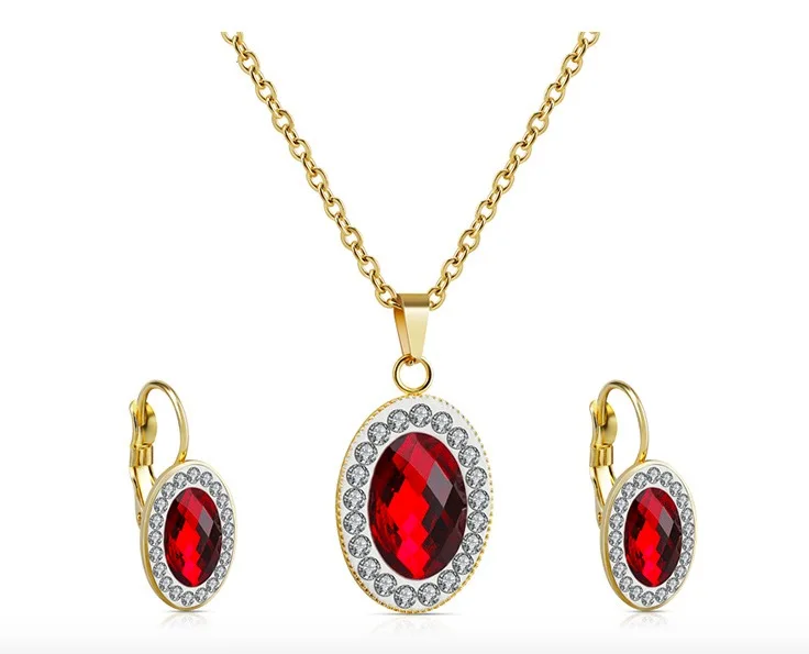 

TS1 Customized Pendant Stainless Steel Necklace For Women Exquisite Zircon Clavicle Chain Wedding Jewelry