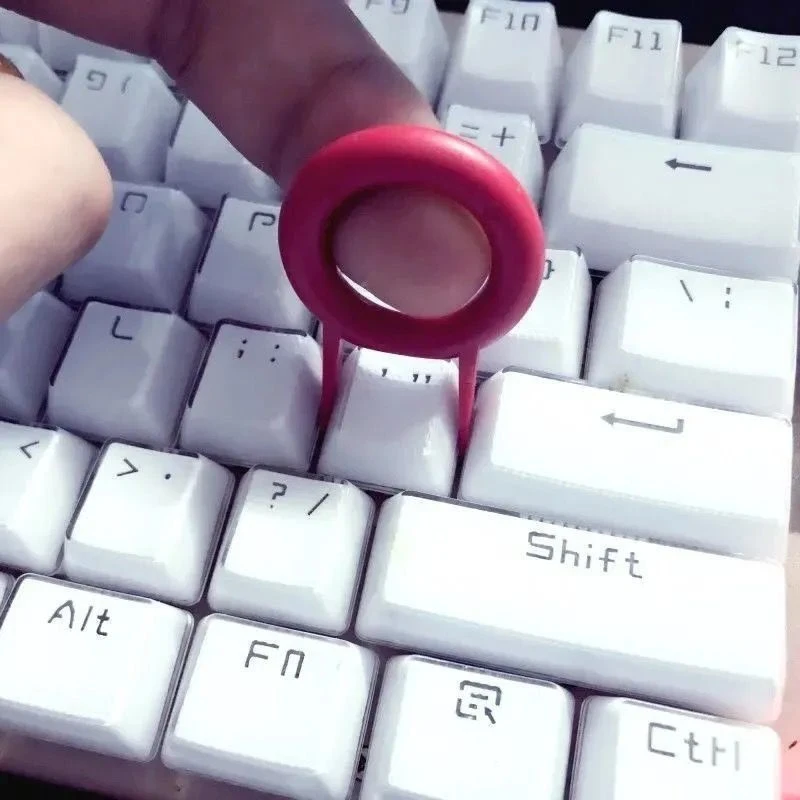 1 Pcs Mechanical Keyboard Plastic Key Extractor Keyboard Cleaning Button Universal Key Extractor 4
