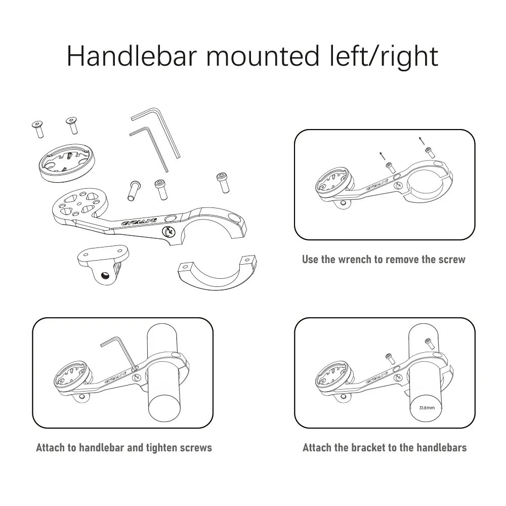 CYCLAMI Bicycle Computer Bracket Bike Handlebar Holde for Garmin XOSS GoPro Flashlight GPS Mount Road MTB Bike Accessories