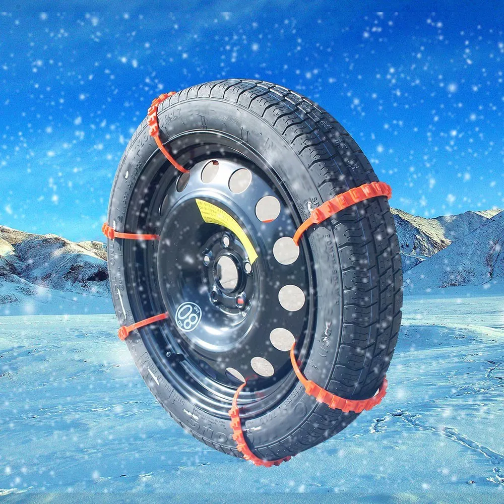 Car Tire Anti-skid Strap 20pcs 10*910mm Vehicle Tyre Non-slip Zip Grip Strip Adding Tire Traction for SUV Van Truck Snow Ice Mud