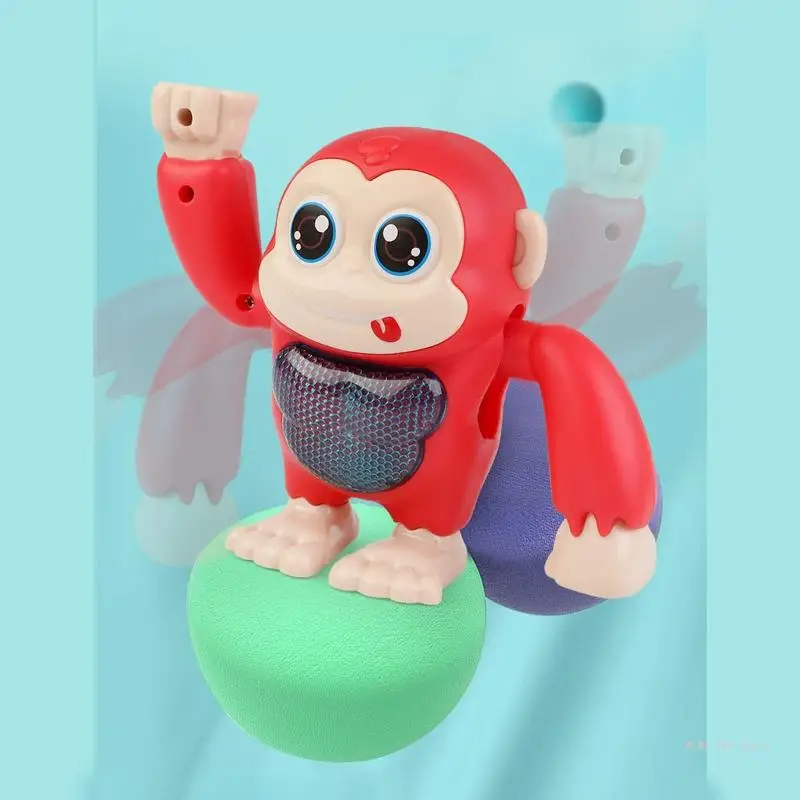 

Игрушка-обезьянка с голосовым управлением. Вращающаяся на 360° электрическая переворачивающаяся игрушка-обезьянка для детей.