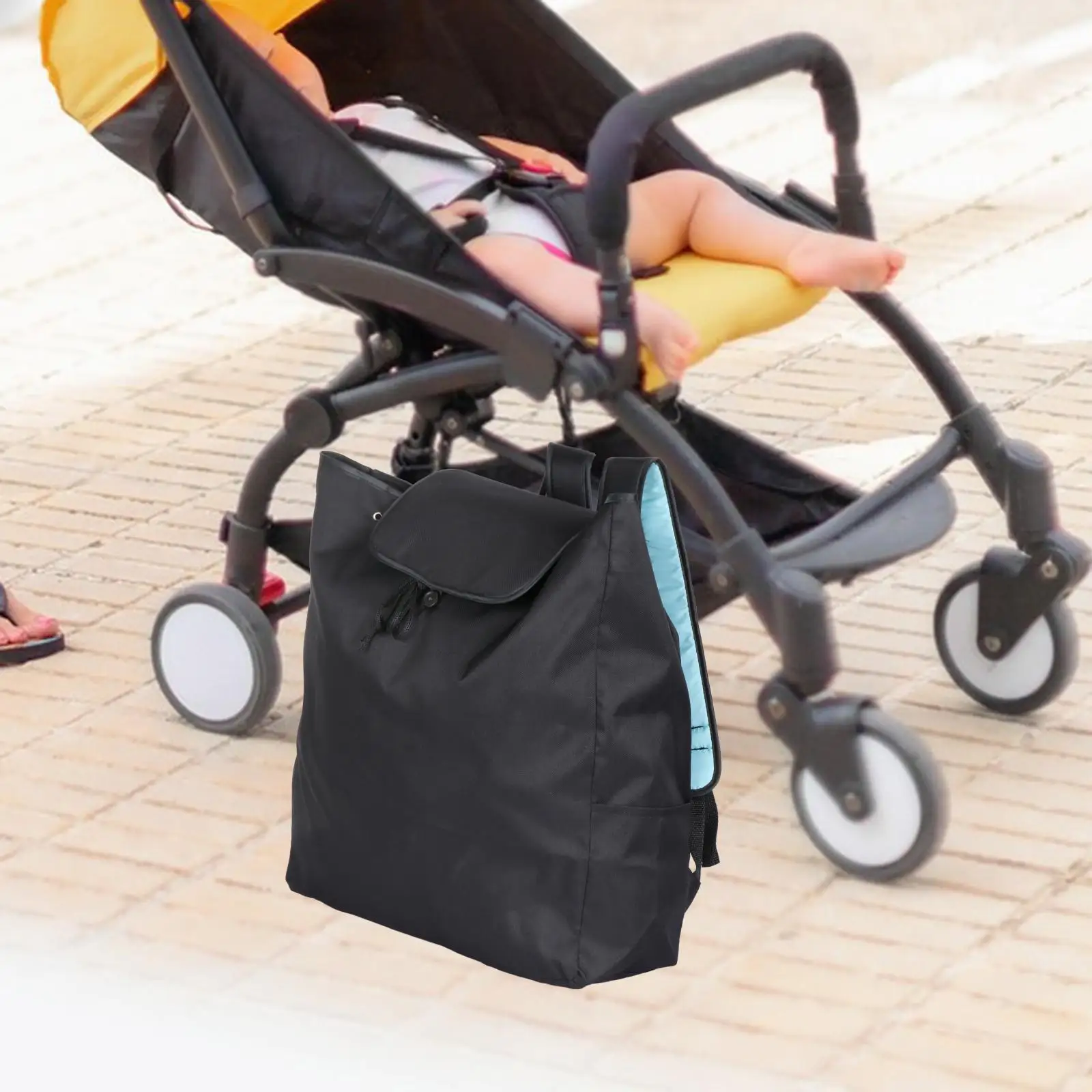 Stroller Organizer, Portable And Durable Pram Accessories Bag for Airplane