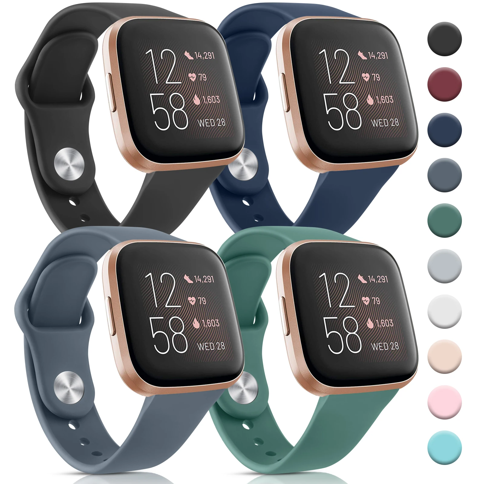 

Strap for Fitbit Versa 2 1 Lite Band Replacement Silicone Sport Watchband Bracelet for Fitbit Versa 2 Lite Wristband Waterproof