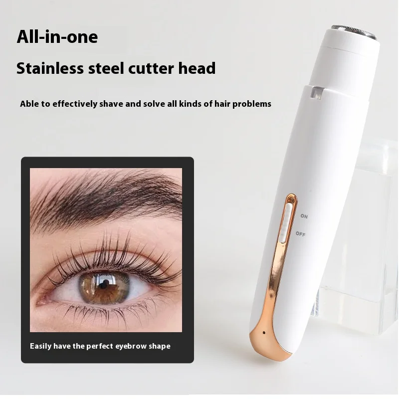 Portable 4-in-1 Women's Electric Hair Removal Device, Multi-functional Electric Hair Removal Set, Includes Four Blades