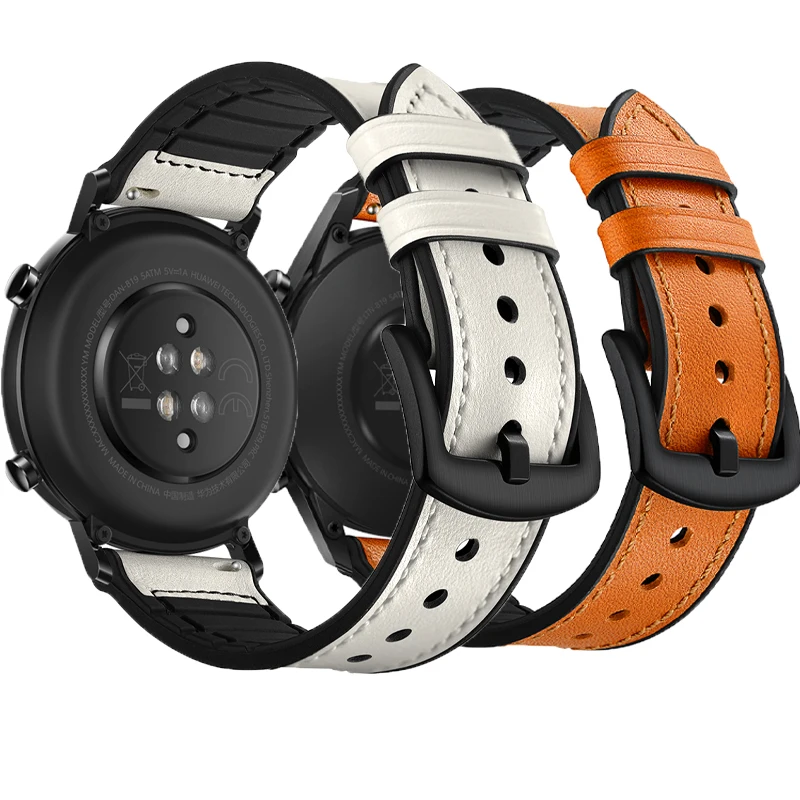 Strap Leather Bracelet Huawei Watch Gt 2 20mm Watch Band Samsung Gear