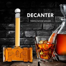 400ml Hammer Shaped Red Wine Pourer Aerator Bar Accessories Champagne Brandy Vodka Glasses Decanter Bottle for Pub Family