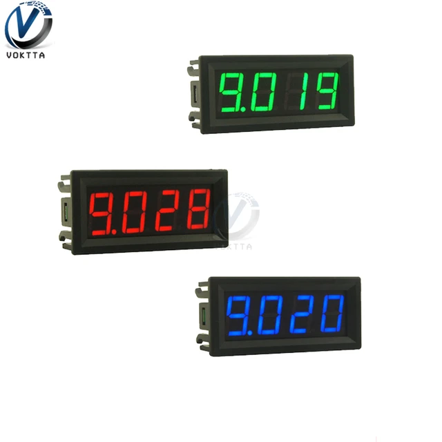 Voltmetro amperometro da 0.56 ''voltmetro digitale a 4 Bit amperometro  Display a LED pannello rilevatore di corrente di tensione Tester Tester DC  0-100V 0-10A - AliExpress