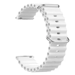 Enhanced Ocean Band Strap - 20mm/22mm Universal Fit Bracelet - Suunto Vertical 2 1 (White)