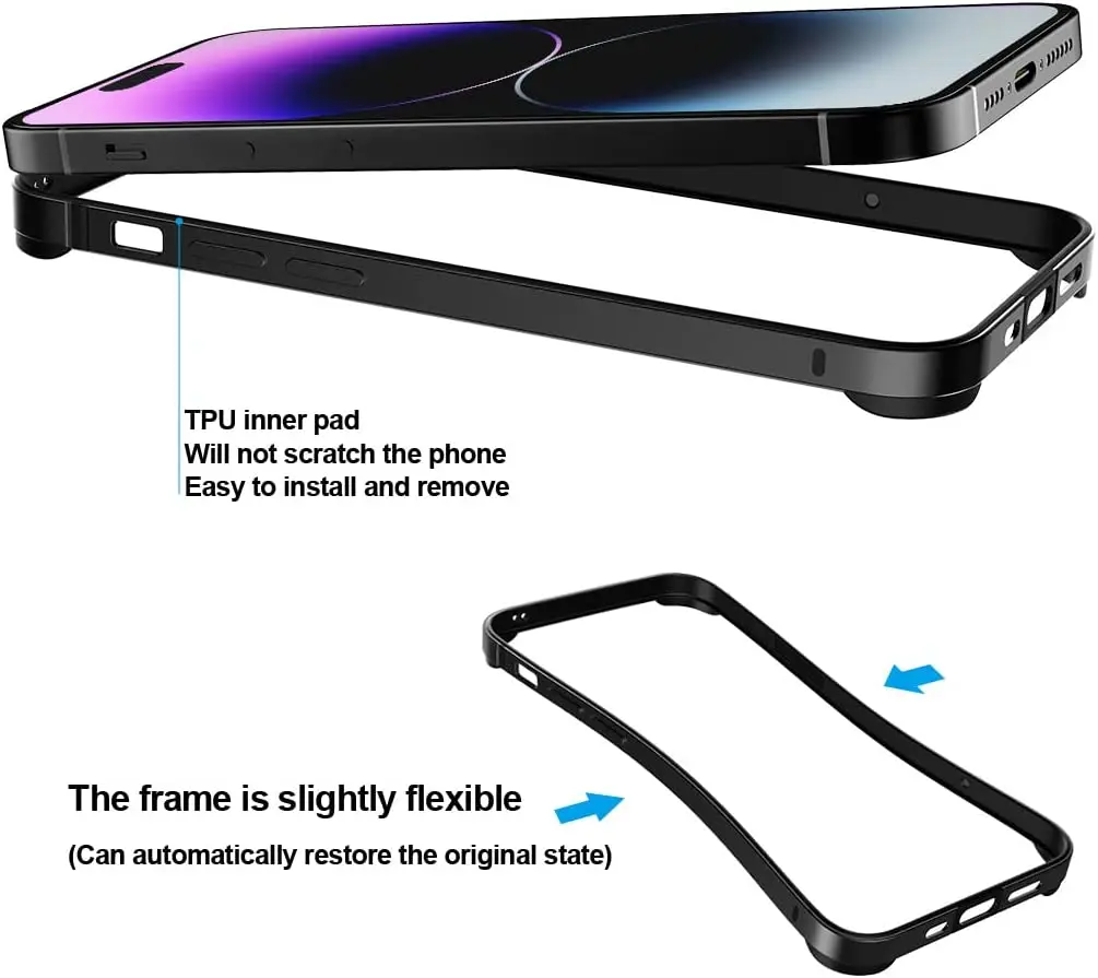 Support Smartphone Universel En Métal Hersmay - Cage De Stabilisation Pour Vlog, Live, Photo - Compatible IPhone Et Android