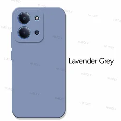 Luxury Shockproof TPU Liquid Silicone Protective Case Cover for Poco C85 171mm (LavenderGrey)