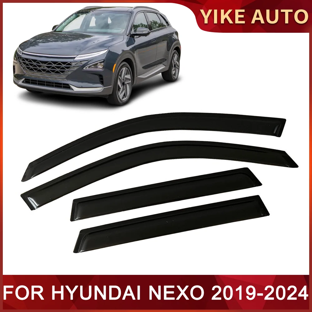 

Window Visor for HYUNDAI NEXO 2019-2024 Weathershied Door Visor Wind Sun Rain Guards Side Window Wind Deflectors Auto Parts