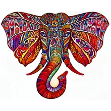 

Wholesale Red Elephant Puzzles Wooden Toys 100 200 300 Piece Jigsaw Kid Adult 6 Type Brain Game Montessori Factory Crafts Block
