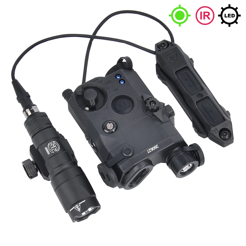 WADSN PEQ-15 Tactical Laser & Surefir M300A/M600C Flashlight Set